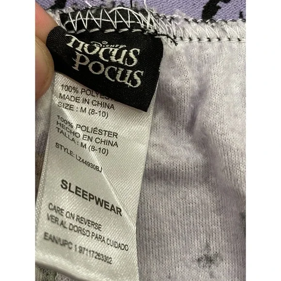 Disney‎ Hocus Pocus Halloween Pajama Pants Women's Medium 8-10 Sanderson Sisters - Picture 5 of 7